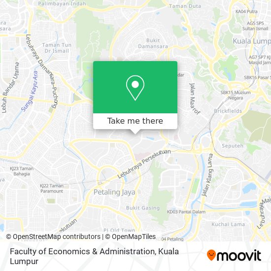 Faculty of Economics & Administration map