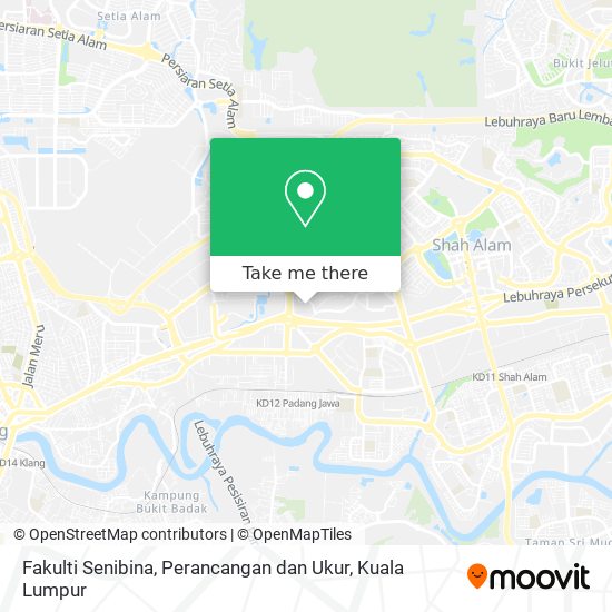 Fakulti Senibina, Perancangan dan Ukur map