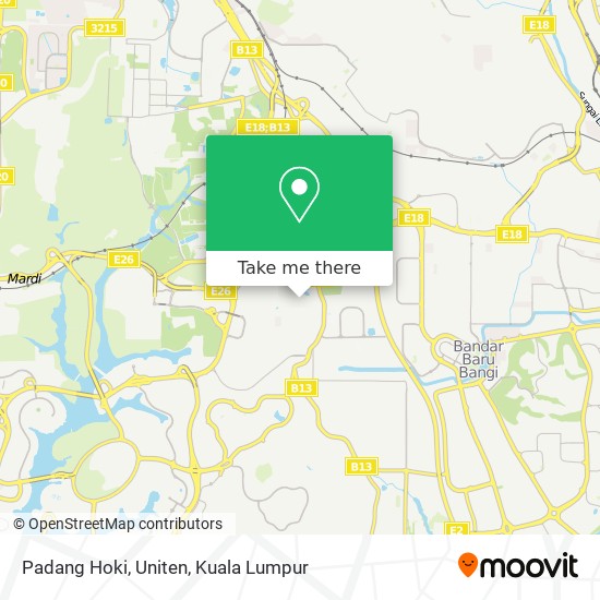 Padang Hoki, Uniten map