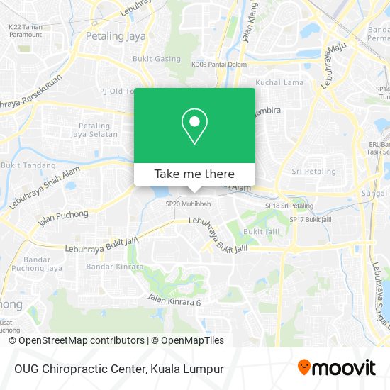 OUG Chiropractic Center map