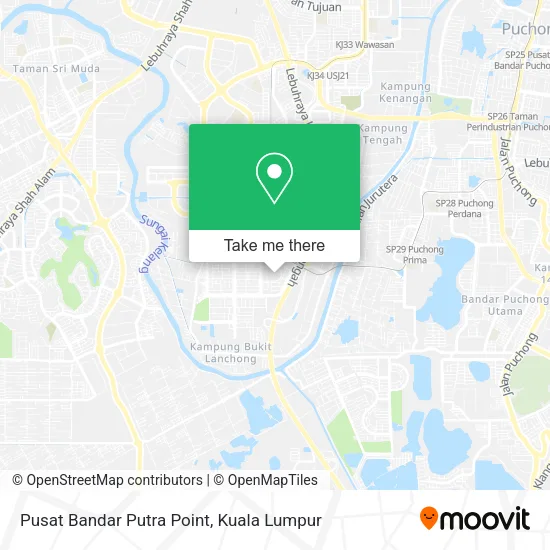 Pusat Bandar Putra Point map
