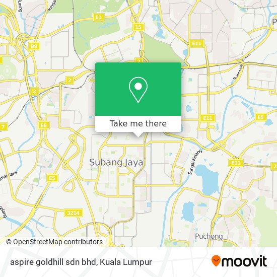 aspire goldhill sdn bhd map