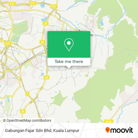 Gabungan Fajar Sdn Bhd map