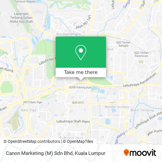 Canon Marketing (M) Sdn Bhd map