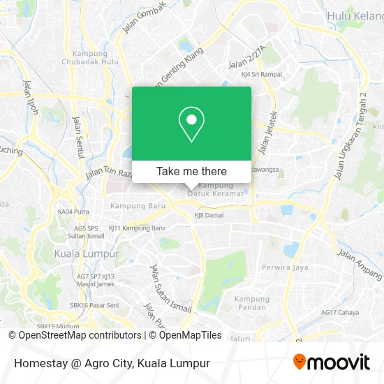 Homestay @ Agro City map