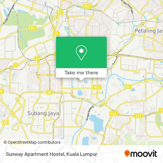 Sunway Apartment Hostel map