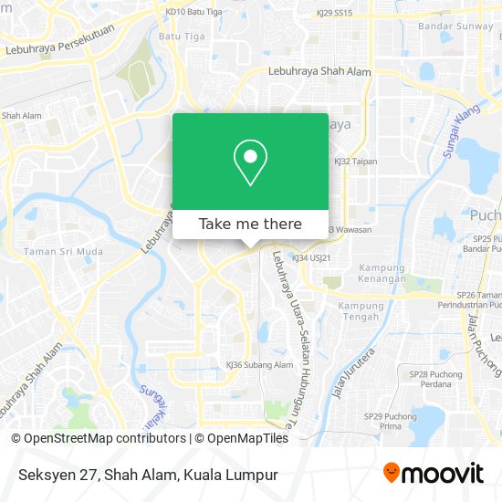 Peta Seksyen 27, Shah Alam