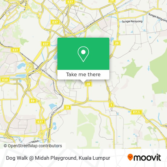 Dog Walk @ Midah Playground map