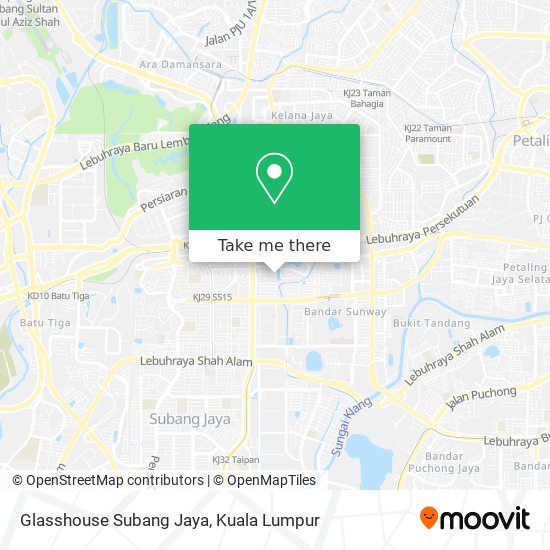 Glasshouse Subang Jaya map