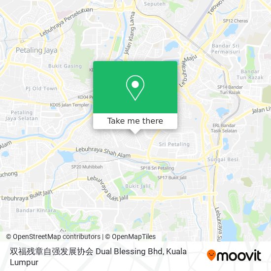 双福残章自强发展协会 Dual Blessing Bhd map