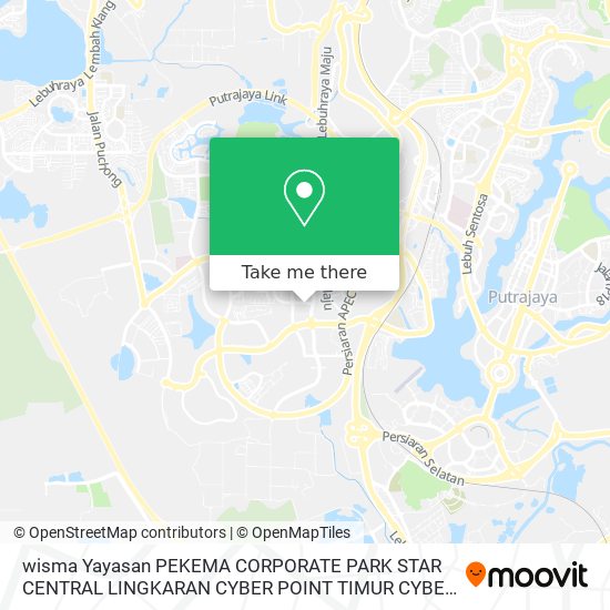 wisma Yayasan PEKEMA  CORPORATE PARK STAR CENTRAL LINGKARAN CYBER POINT TIMUR CYBER 12 63000 CYBERJA map