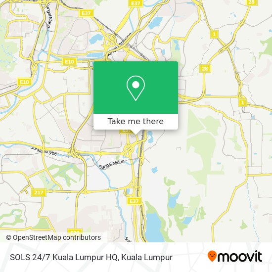 Peta SOLS 24/7 Kuala Lumpur HQ
