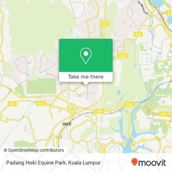 Peta Padang Hoki Equine Park