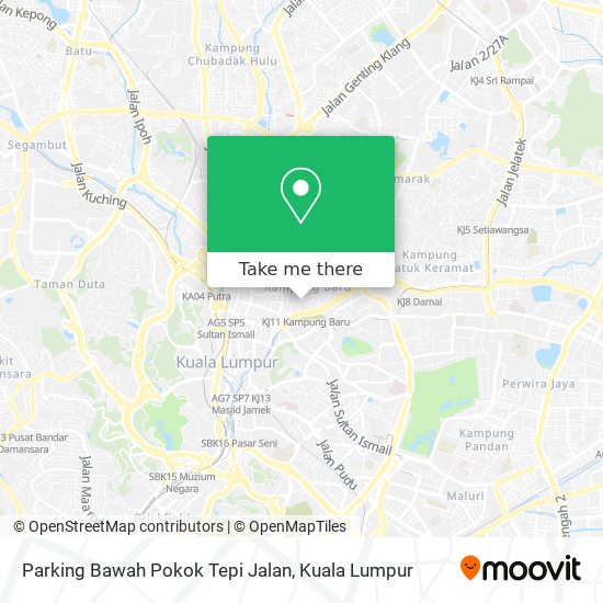 Peta Parking Bawah Pokok Tepi Jalan