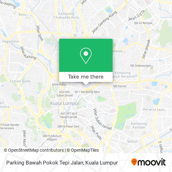 Peta Parking Bawah Pokok Tepi Jalan