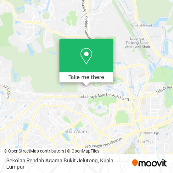 Sekolah Rendah Agama Bukit Jelutong map