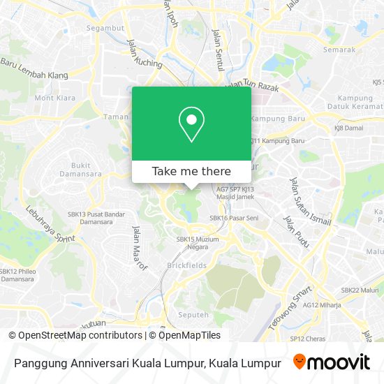 Peta Panggung Anniversari Kuala Lumpur