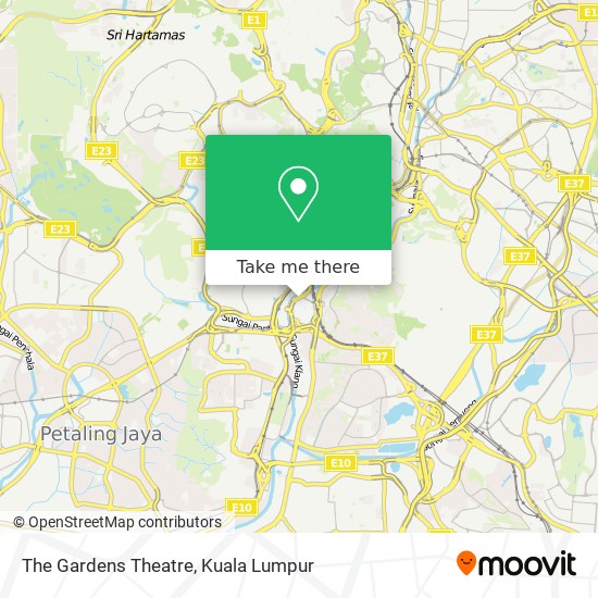 The Gardens Theatre map