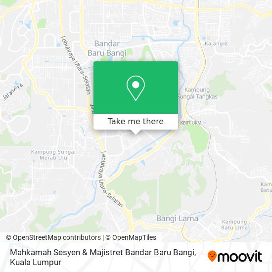 Mahkamah Sesyen & Majistret Bandar Baru Bangi map