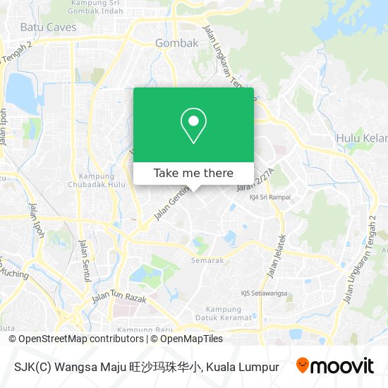 SJK(C) Wangsa Maju 旺沙玛珠华小 map
