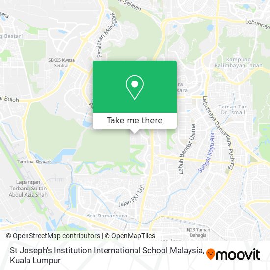 St Joseph's Institution International School Malaysia map