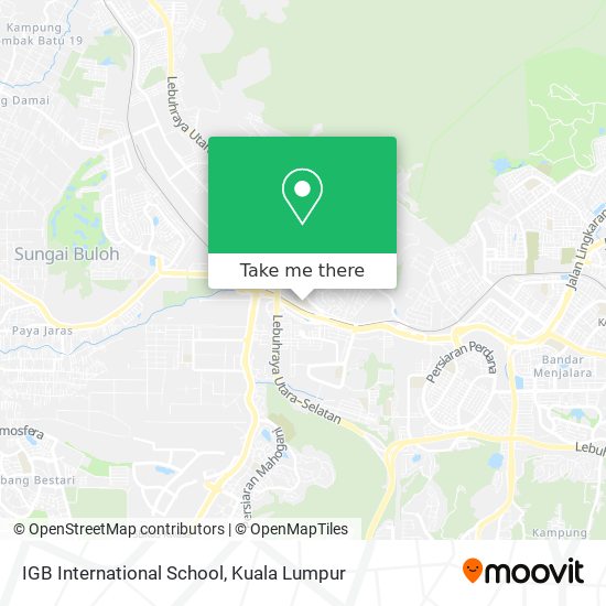 IGB International School map