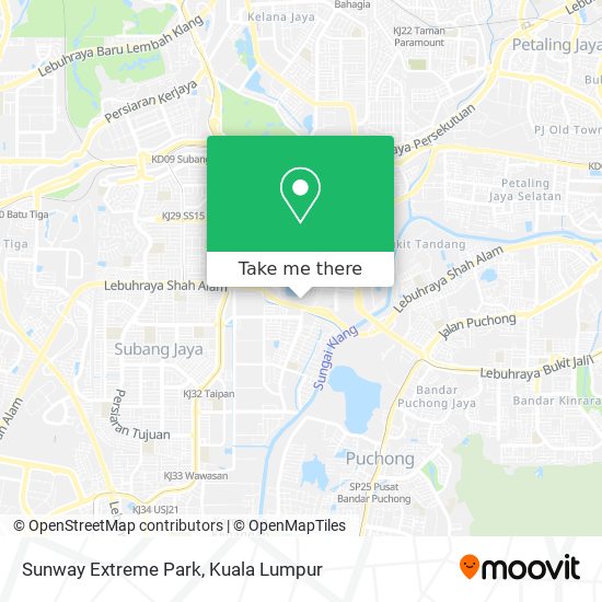 Sunway Extreme Park map