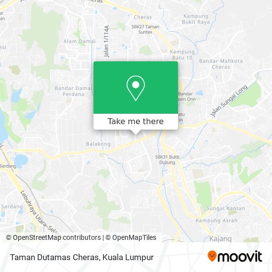 Taman Dutamas Cheras map