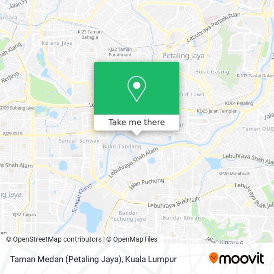 Taman Medan (Petaling Jaya) map