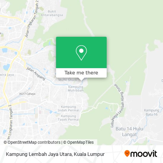 Peta Kampung Lembah Jaya Utara