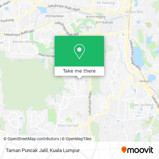 Peta Taman Puncak Jalil