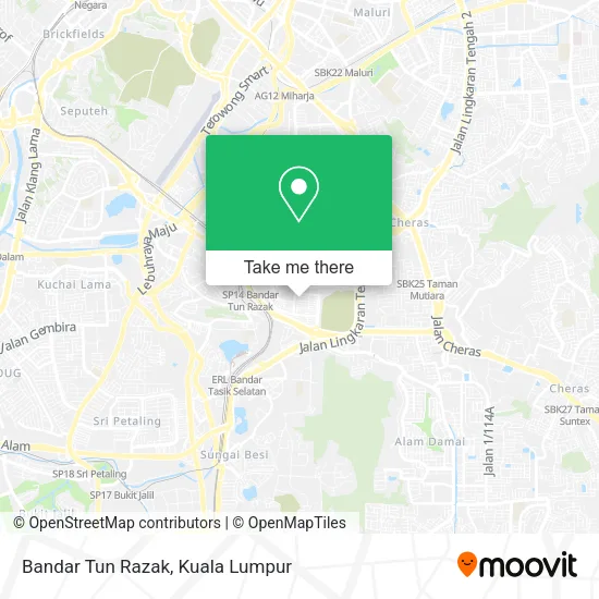 Bandar Tun Razak map