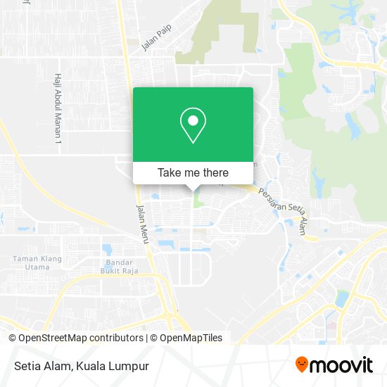 Setia Alam map