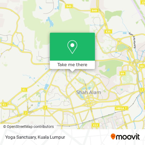 Yoga Sanctuary map