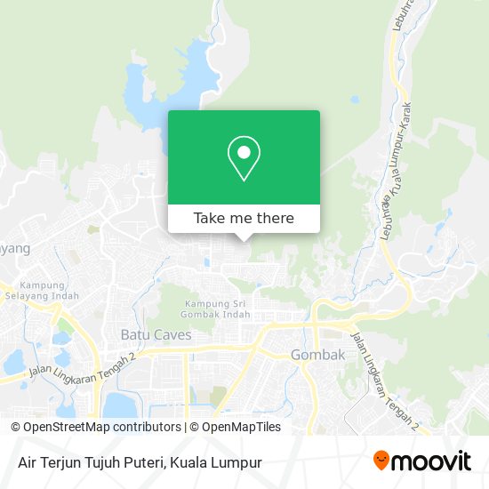 Peta Air Terjun Tujuh Puteri