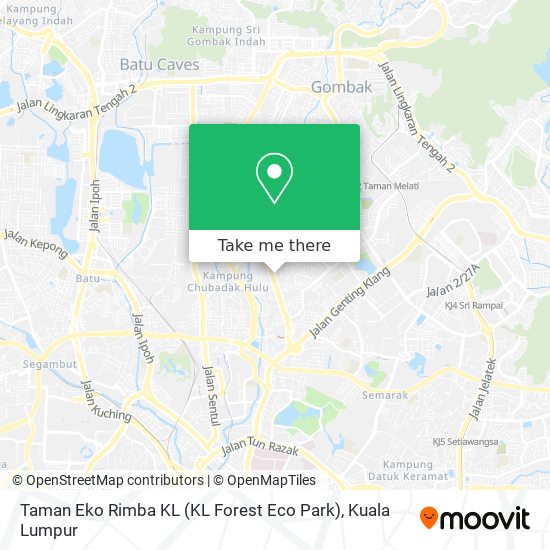 Peta Taman Eko Rimba KL (KL Forest Eco Park)