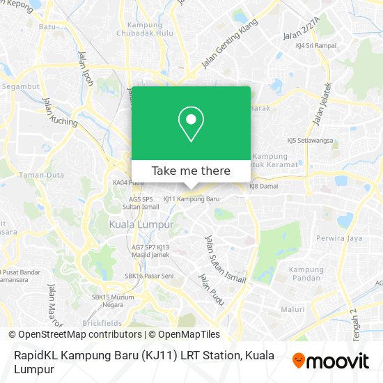 Peta RapidKL Kampung Baru (KJ11) LRT Station