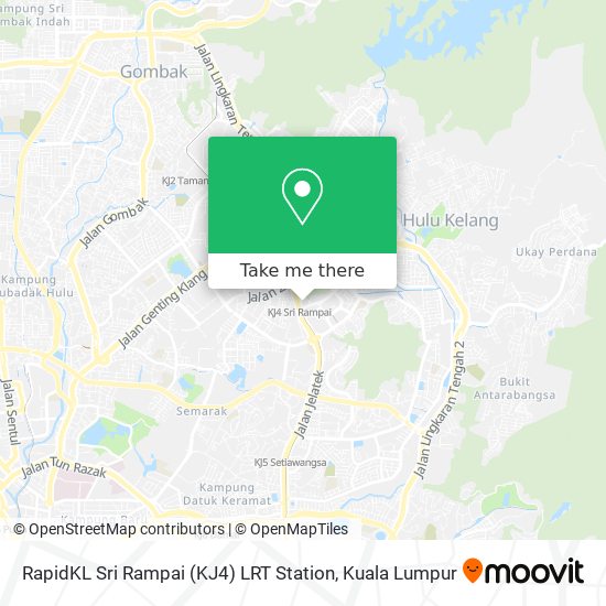 RapidKL Sri Rampai (KJ4) LRT Station map
