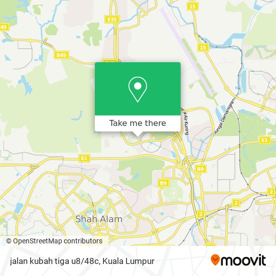 jalan kubah tiga u8/48c map