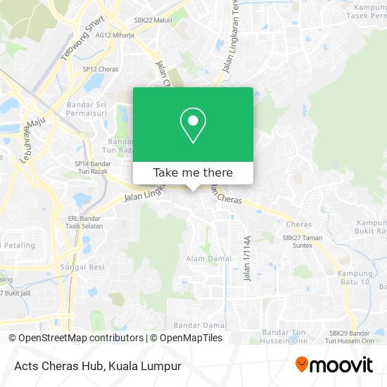 Acts Cheras Hub map