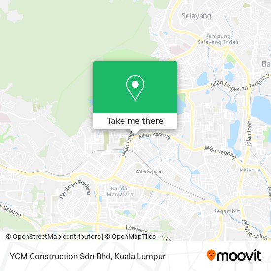Peta YCM Construction Sdn Bhd