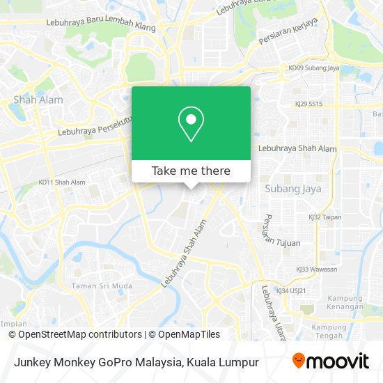 Junkey Monkey GoPro Malaysia map