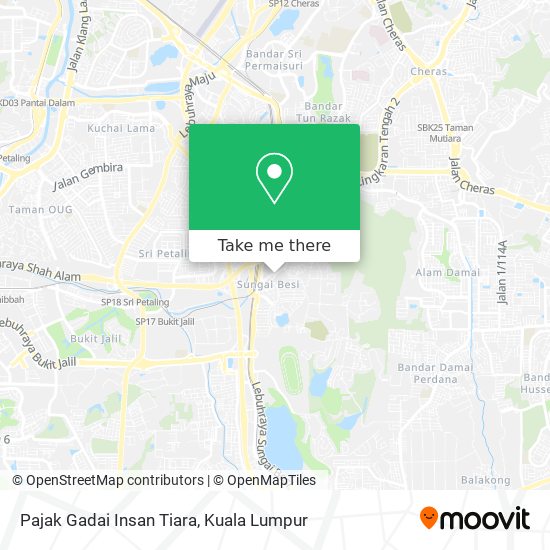 Pajak Gadai Insan Tiara map