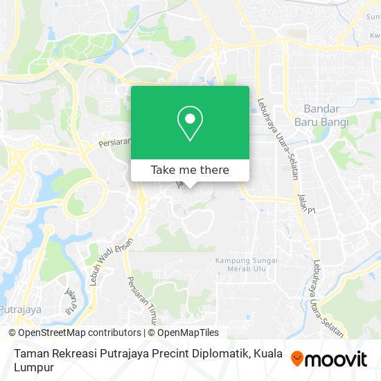 Peta Taman Rekreasi Putrajaya Precint Diplomatik