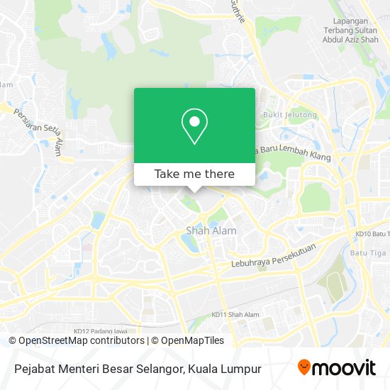 Pejabat Menteri Besar Selangor map