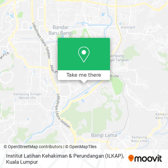 Institut Latihan Kehakiman & Perundangan (ILKAP) map