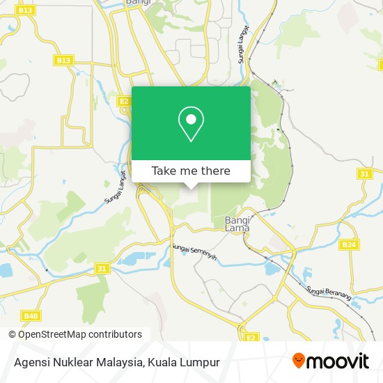 Agensi Nuklear Malaysia map