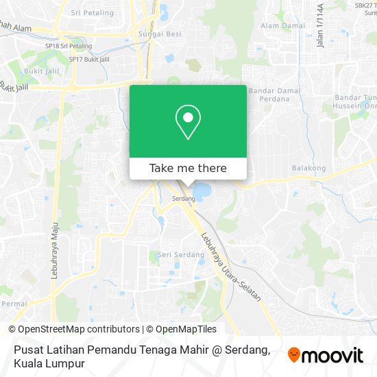 Pusat Latihan Pemandu Tenaga Mahir @ Serdang map