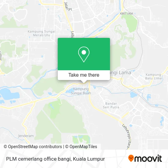 PLM cemerlang office bangi map