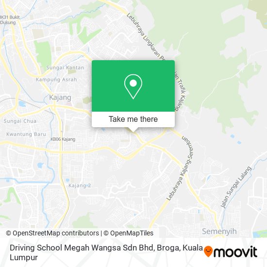 Peta Driving School Megah Wangsa Sdn Bhd, Broga